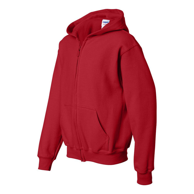 Gildan Heavy Blend Youth Full Zip Hooded Sweatshirt