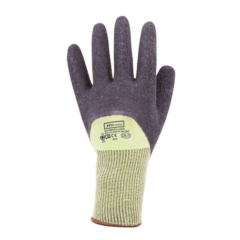JB's Wear Bamboo Latex Crinkle 3/4 Dipped Glove (12 pack)