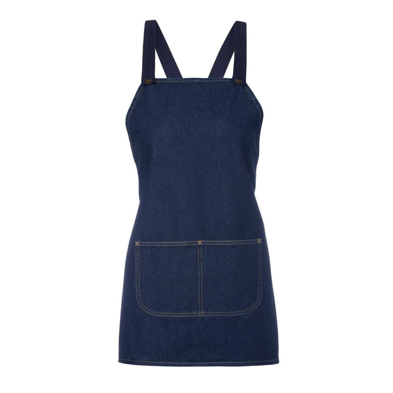 JB's Wear Cross Back 65x71 Bib Denim Apron (Without Strap)