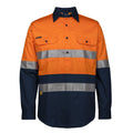 JB's Wear Hi Vis (D+N)  Close Front L/S 150g Work Shirt