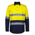 JB's Wear Hi Vis (D+N)  Close Front L/S 150g Work Shirt