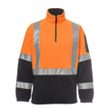 JB's Wear Hi Vis (D+N) H Pattern Biomotion 1/2 Zip Polar Fleece