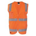 JB's Wear Hi Vis (D+N) Zip Safety Vest