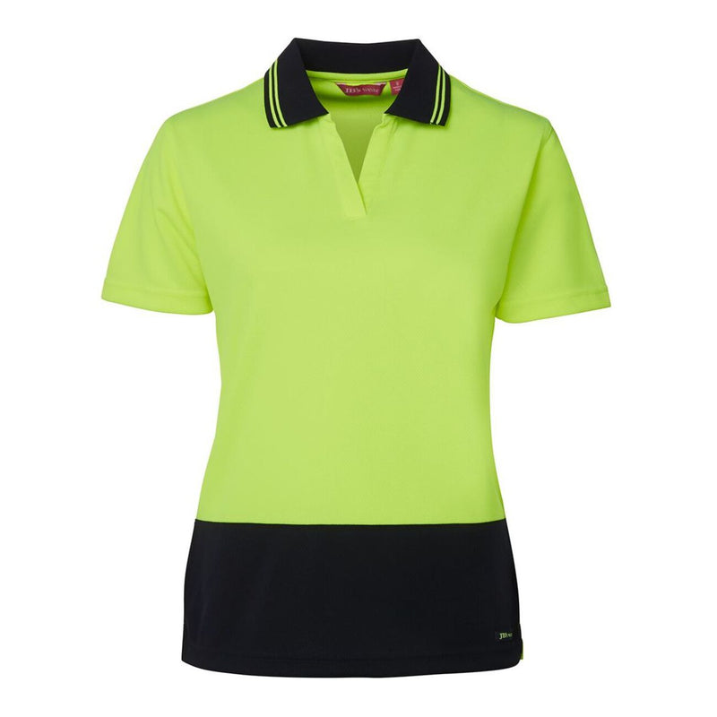 JB's Wear Hi Vis Ladies S/S Non Button Polo