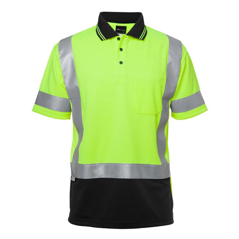 JB's Wear Hi Vis S/S D+N H Pattern Trad Polo