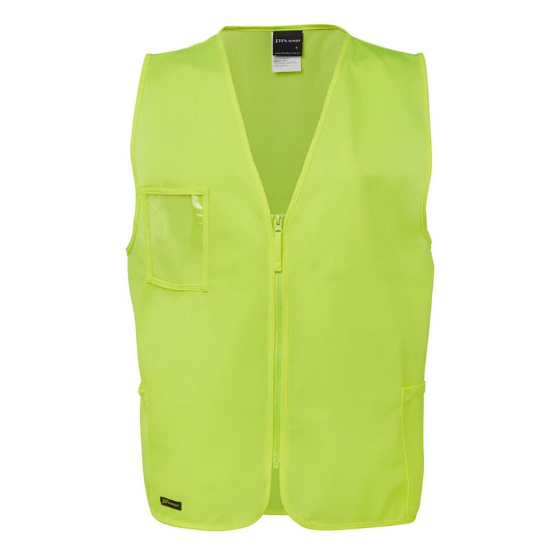 JB's Wear Hi Vis Zip Safety Vest