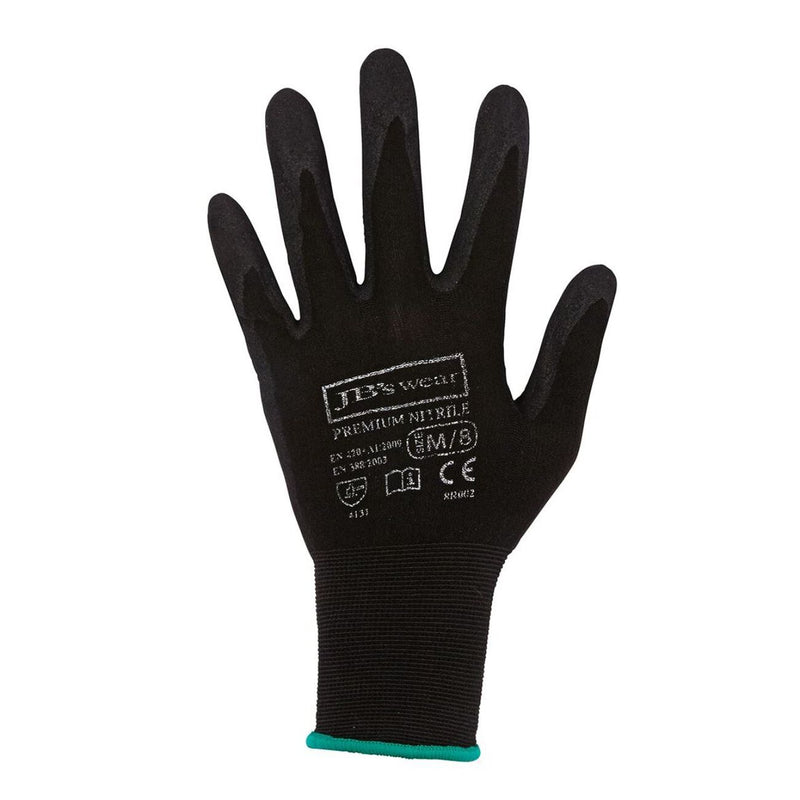 JB's Wear Premium Black Nitrile Breathable Glove (12 pack)